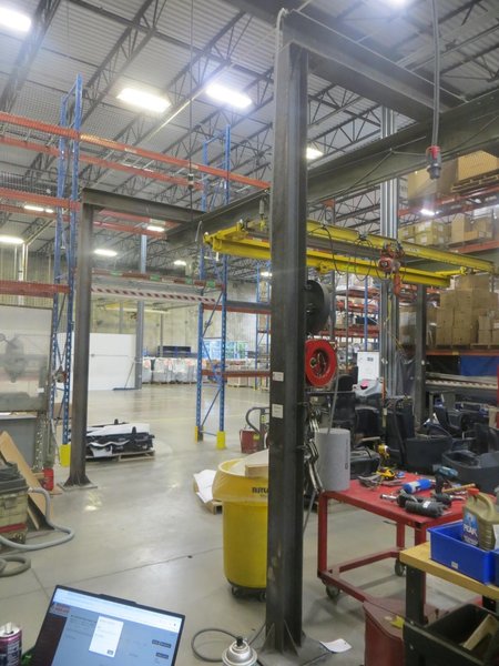 Overhead Shop Crane - Approx 34&#039; X 24&#039; area with (2) Single Girder Underslung Bridges, 1-CM Lodestar 1/2 Ton &amp; 1-Duff Lynx 1/2 Ton Electric Hoists- Auction Item