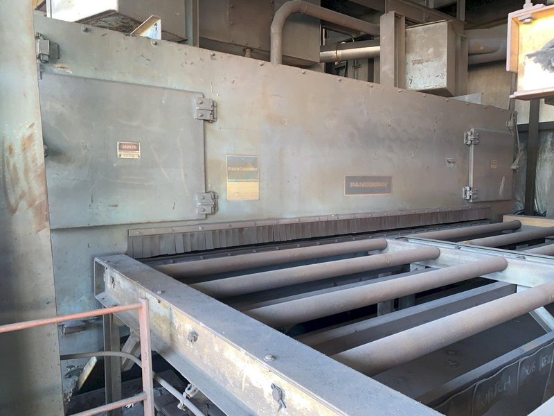 162&quot; WIDE X 6 WHEEL PANGBORN SHOT ROTOBLAST MODEL #ES-1923 TOP &amp; BOTTOM PLATE BLAST CLEANING SYSTEM: STOCK #13319