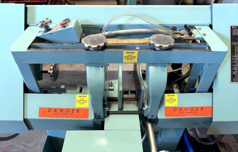 10" x 16" W.F. Wells Horizontal Band Saw L-10, 11" Rounds, 2 HP, Reconditioned