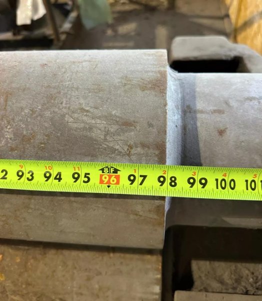 8' X 1/4" BERTSCH 3-ROLL PINCH PLATE BENDING MACHINE. STOCK # 0537426
