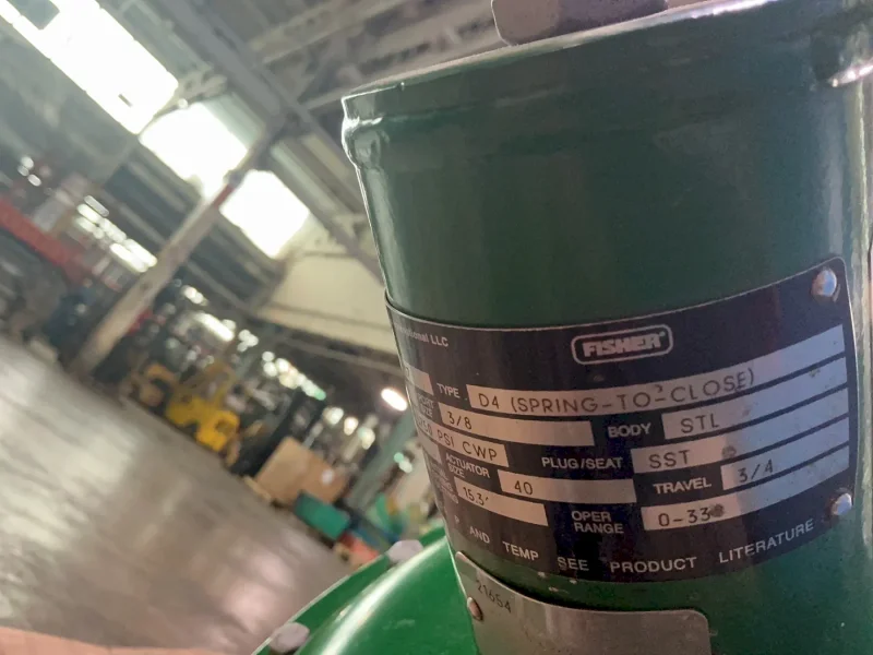 FISHER D4 CL1500 CONTROL VALVE   -  D4 (SPRING-TO-CLOSE)