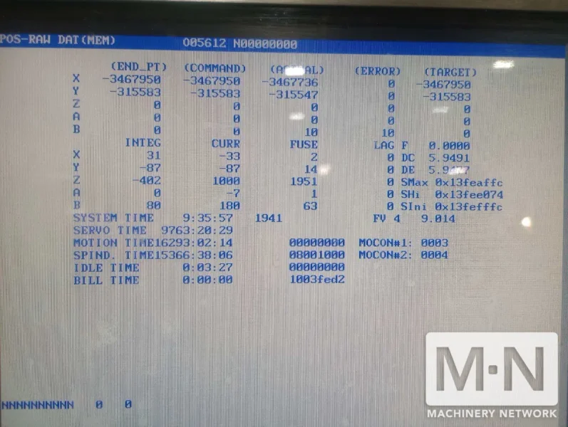 HAAS VF-4SS CNC Vertical Machining Center, 2007