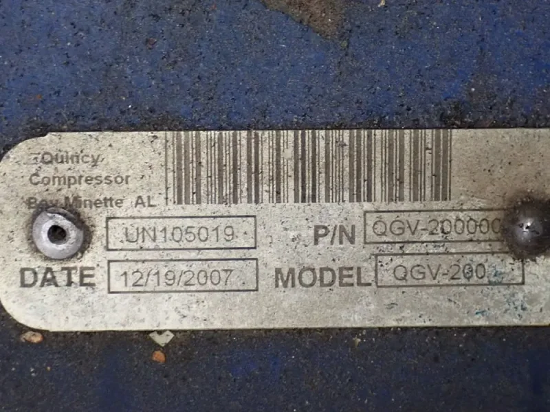 QUINCY COMPRESSOR 200 HP AIR COMPRESSOR  -  QGV-200