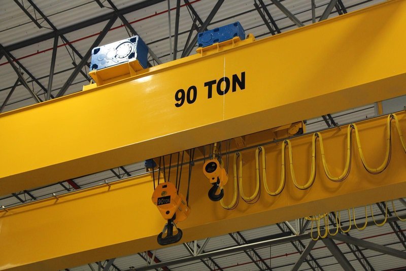 90/45 TON X 82&#039; X 40&#039; LIFT PHD 8 WHEEL OVERHEAD BRIDGE CRANE