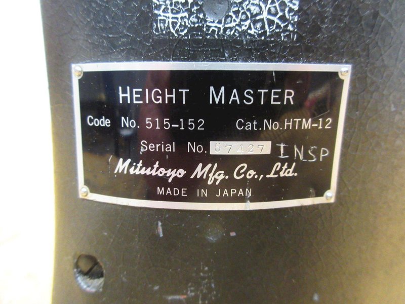 Mitutoyo 515-152 Height Master Measuring Gage .00001" Increments- Auction Item