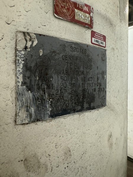 650 GALLON AIR SURGE TANK. STOCK #0888025