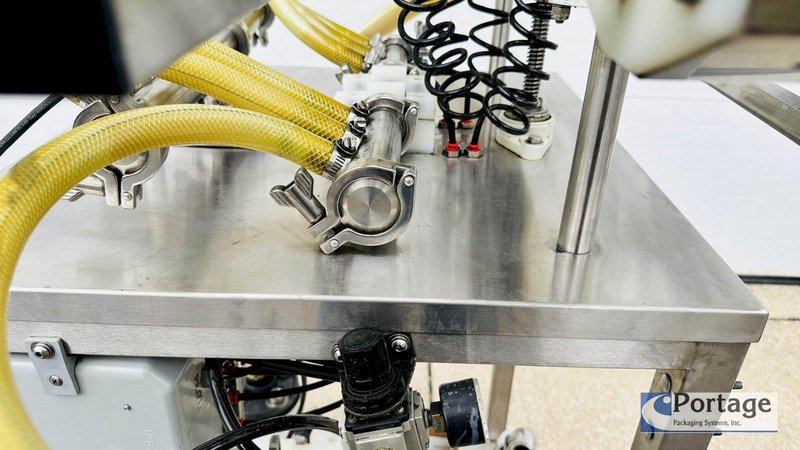 Inline Filling Systems  | Six-Headed Semi-Automatic  |  Overflow Filler