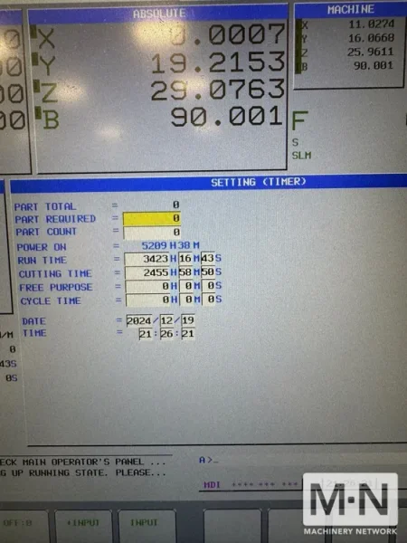 Doosan NHP-4000 CNC Horizontal Machining Center, 2017 - 4th-Axis Ready