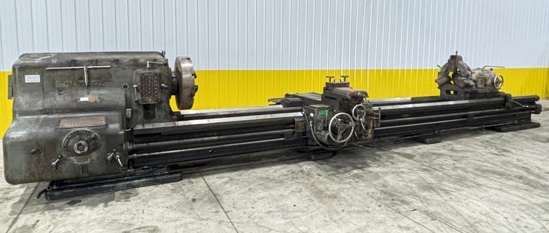 40&quot; X 252&quot; (21&#039;) AMERICAN PACEMAKER ENGINE LATHE, 2.75&quot; HOLE: STOCK #20837