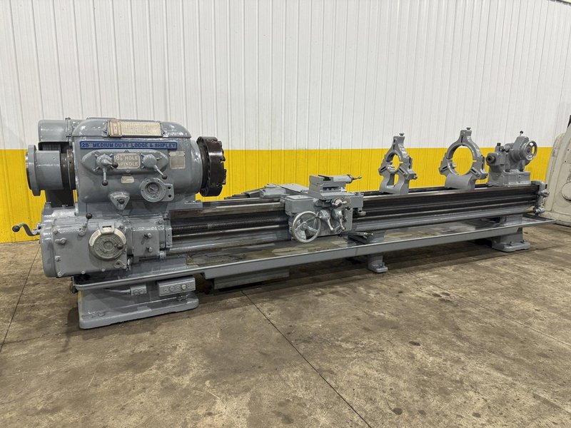 28&quot; X 144&quot; LODGE &amp; SHIPLEY 8-7/8&quot; HOLLOW SPINDLE ENGINE LATHE 8-7/8&quot; HOLE: STOCK #24032