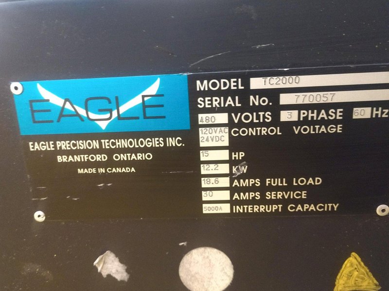 3&quot; EAGLE MODEL #TC2000 TUBE CUT OFF: STOCK #14107