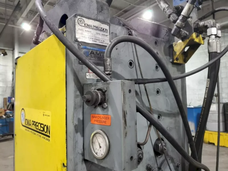 20 TON IOWA PRECISION MODEL #HP20T CUTOFF PRESS: YOBRO #25049
