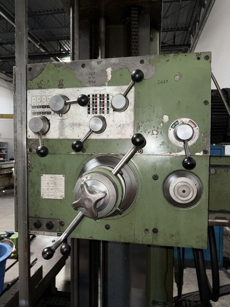 4" WOTAN B75/105M TABLE TYPE HORIZONTAL BORING MILL. STOCK # 0114026