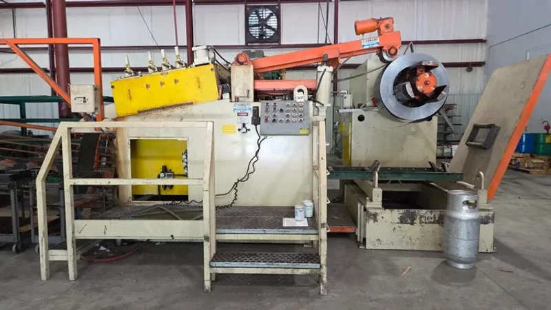 Dallas Coil Reel and Powered Straightener Combination 15,000 Lb x 42&quot; Wide x .135&quot;