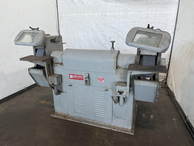 18&quot; SETCO MODEL SPL DOUBLE END PEDESTAL GRINDER. STOCK #0892924