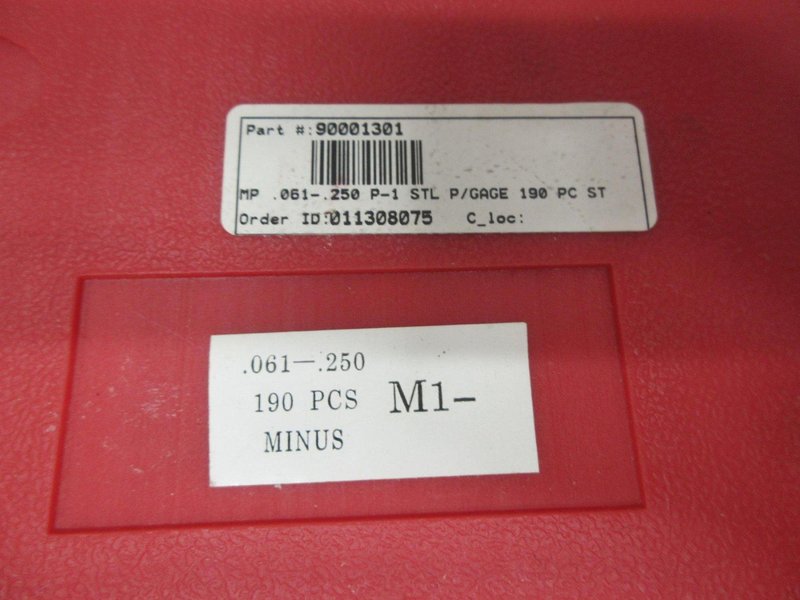 Changda .061 - .250" &amp; .251 - .500" Minus Pin Gage Sets, ***New In Plastic Divider Cases***- Auction Item