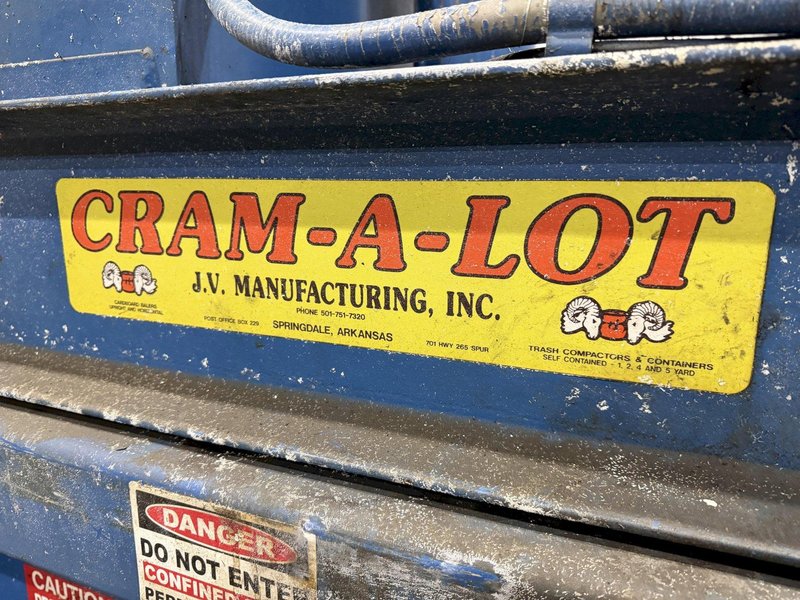 CRAM-A-LOT MODEL #DD-30 HYDRAULIC VERTICAL BALER / DRUM CRUSHER: YOBRO #24723