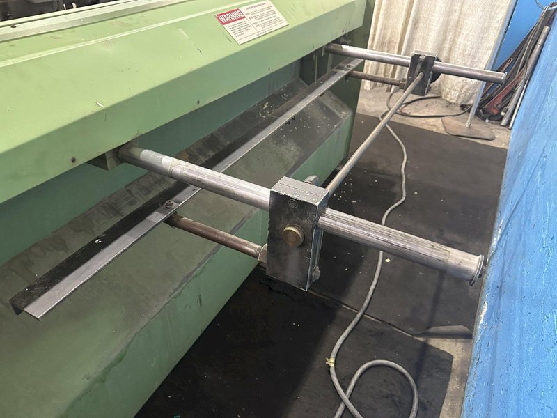 6' X 14 GAUGE: CLAUSING CIDAN POWER SQUARING SHEAR STOCK #77354