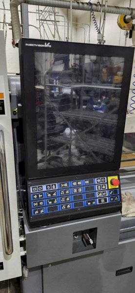 110 Ton 8.1 oz Shot Size Toshiba Shibaura EC110SXIII Electric Injection Molding Machine, 2023 – Dual Air Blow, Robot Interface