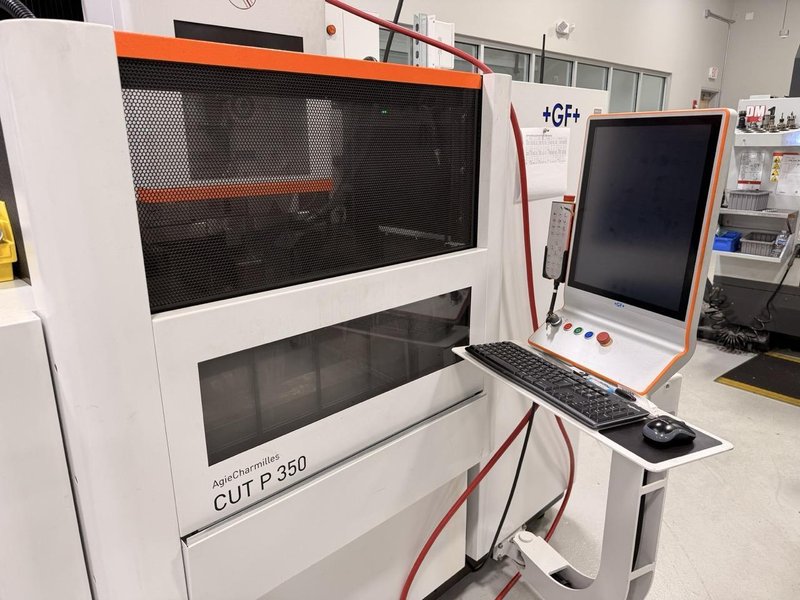 Agie Charmilles Cut P 350 Wire EDM, 2021 – 60Hz, Big Spool, Chopper, Chiller