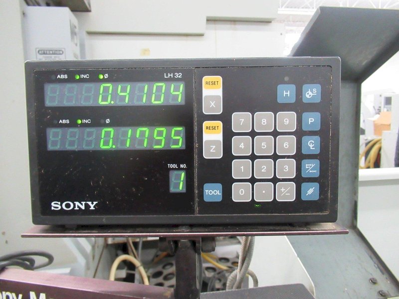 Clausing Metosa C 1765 Model Engine Lathe, Aloris Tool Post, Tailstock, Steady Rest, Sony 2-Axis DRO