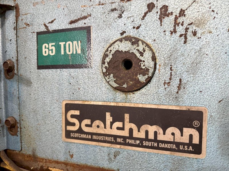 65 TON SCOTCHMAN MODEL #6509 HYDRAULIC IRONWORKER: YOBRO #23962