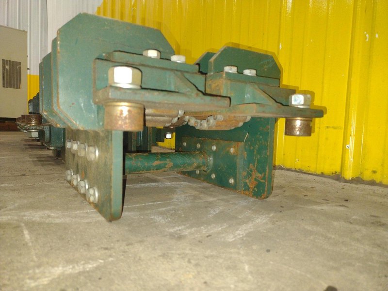 (4) 4 TON HILLMAN MODEL #B1-4  ROLLER TYPE MACHINERY MOVING SKATES: STOCK #22989