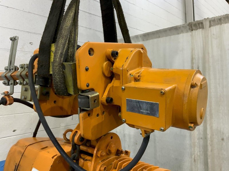 3 TON HARRINGTON ELECTRIC CHAIN HOIST &amp; POWER TROLLEY: STOCK #81310