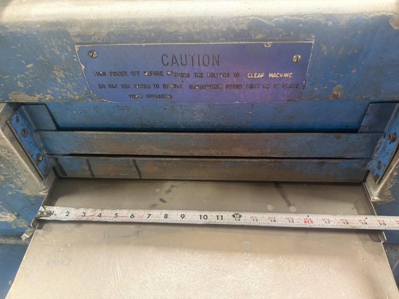 20"  X .078" SCHUBERT 19 ROLL MODEL WM2/500 COIL STRIP STRAIGHTENER PRECISION LEVELER: YOBRO #24983