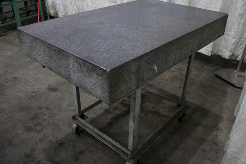 3&#039; X 4&#039; X 6&quot;  DOALL GRANITE PLATE ON STAND: STOCK #75025