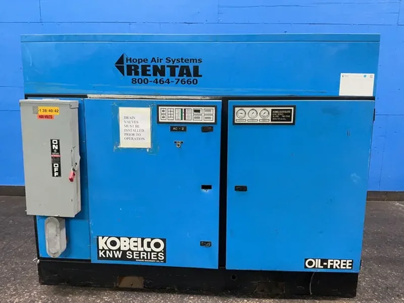 Kobelco 100 Hp Rotary Screw Air Compressor  -  Knw A1-a/l