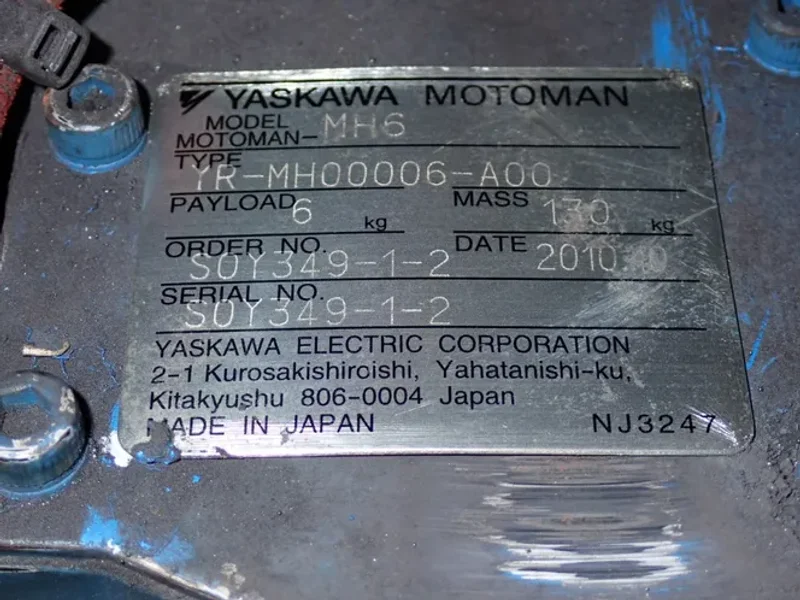 Yaskawa Motoman Robot  - Mh6
