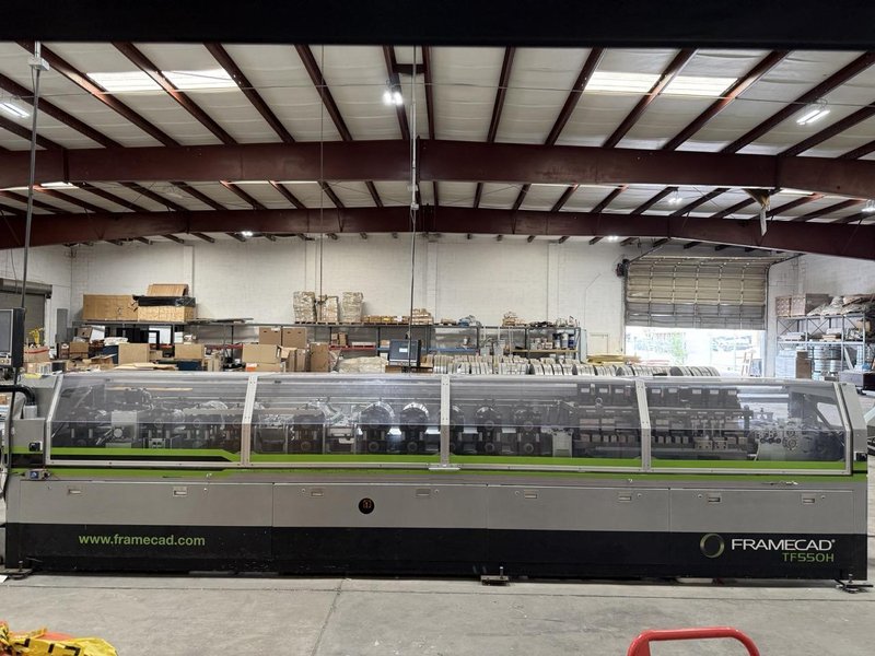 Framecad TF550H Roll Former, 2021 – 3MT HD Powdered Decoiler