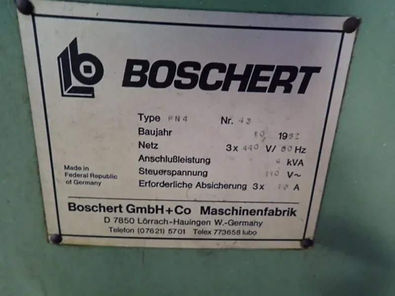 BOSHERT HYDRAULIC NOTCHER  -  PN4