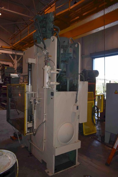 50 TON PH HYDRAULICS MODEL OGP-50 GAP FRAME HYDRAULIC PRESS, 24" STR, 30" DLO, 38" X 30" BA, 1994