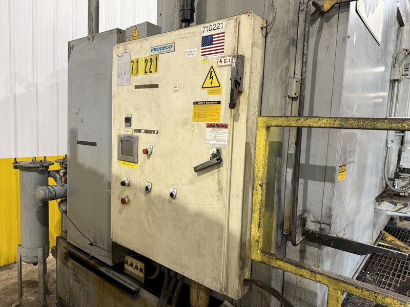 75&quot; x 60&quot; PROCECO MODEL #HD-75X60-E-6000-1-BO HEAVY DUTY ROTARY TABLE PARTS WASHER: YOBRO #24050