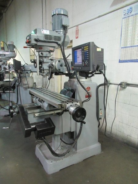 Acer E-Mill EVS-3VK CNC Vertical Knee Mill with Acu-Rite Millpower 2 CNC Control, 10" x 50" Table, 3 HP- Auction Item