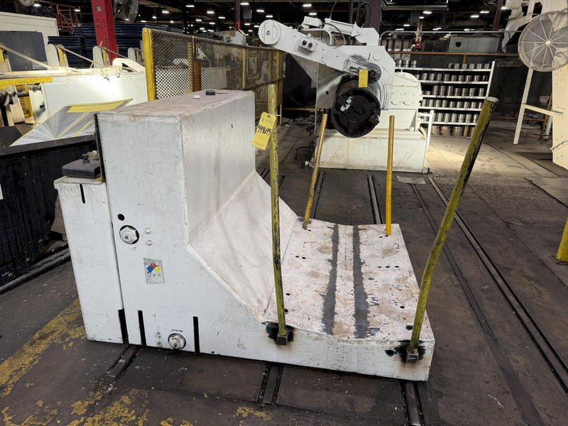 54" X .110" YODER SLITTING LINE, COMPLETE LINE, LOTS OF TOOLING: YOBRO #24277