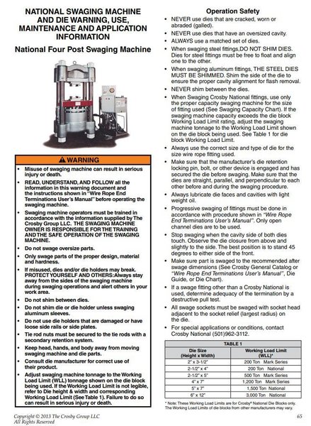 3000 TON NATIONAL (CROSBY GROUP) 4-POST HYDRAULIC PRESS / WIRE ROPE SWAGING MACHINE: STOCK #19450