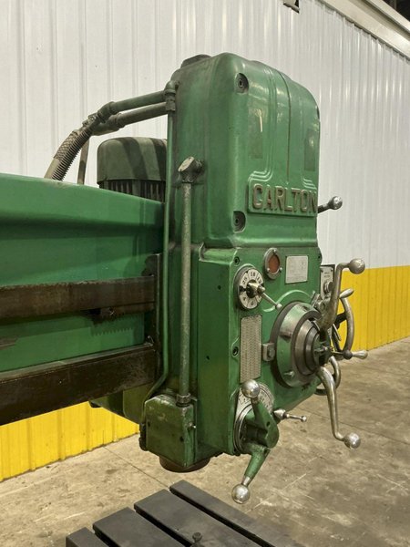 4' X 9' CARLTON MODEL #0A RADIAL ARM DRILL: YOBRO #25883