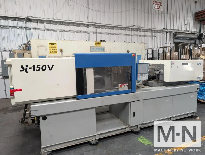 150 TON 6.7 OZ TOYO MODEL SI-150V-F200CU ELECTRIC INJECTION MOLDING MACHINE MFG 2013