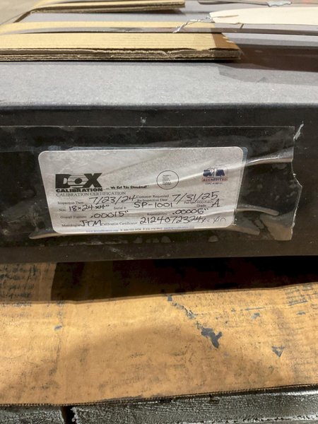 PRECISION GRANITE 24 x 18 x 4 PLATE .00015 FLATNESS CORNER CHIP