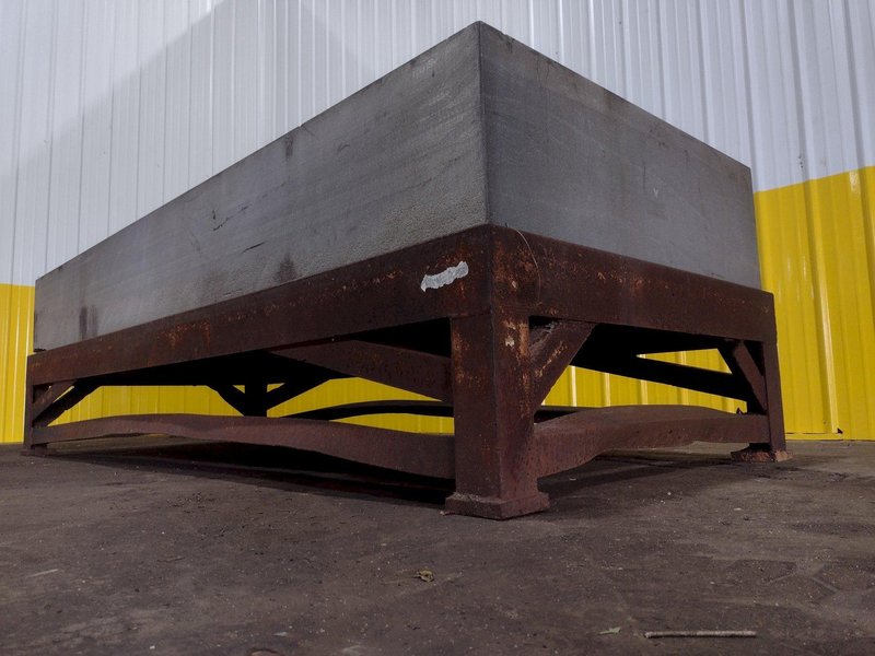10&#039; x 4&#039; X 16&quot; PRECISION GRANITE SURFACE PLATE W/ TABLE STAND: STOCK #19003