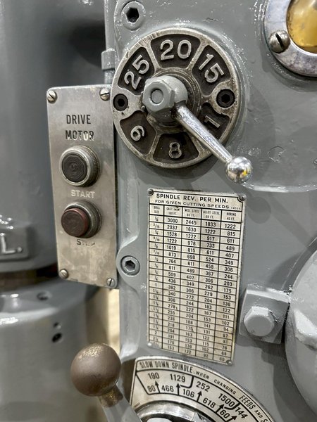 3&#039; X 9&quot; CARLTON MODEL #1A RADIAL ARM DRILL WITH DUAL BASE: STOCK #22001