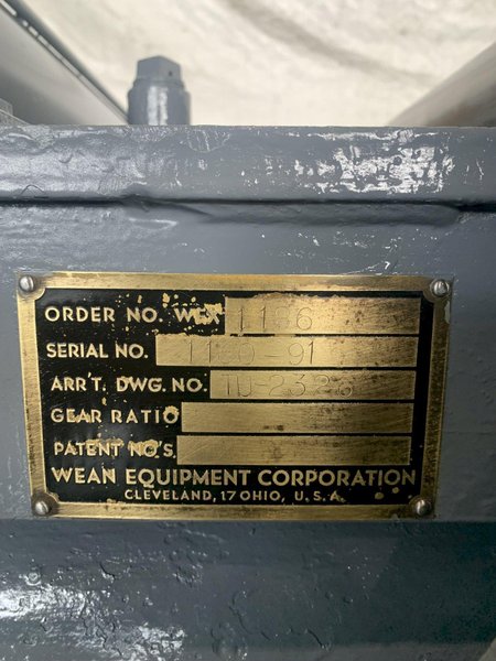 24" x .125" x 6,000lb Wean Slitting Line