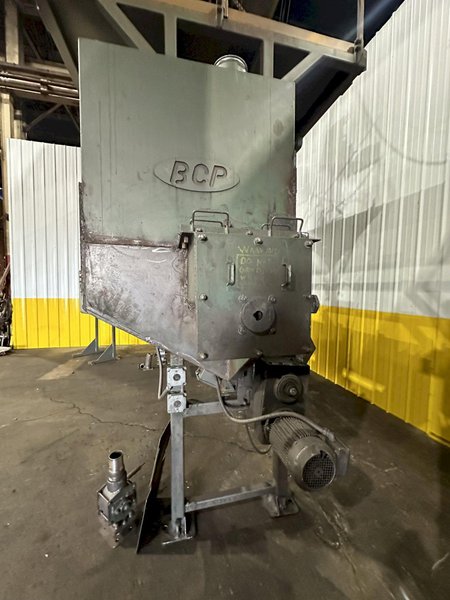 3&quot; BCP MODEL #A4-7620 3-WHEEL COIL BAR PASS -THROUGH BLAST MACHINE, RECLAIM &amp; DUST COLLECTOR: STOCK #20000