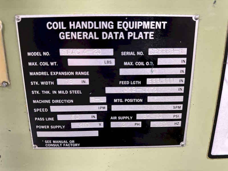 220 TON AIDA #NCI-200(2) PRESS LINE, COMPLETE WITH CWP SPACE-SAVER COIL FEED LINE: STOCK #22209