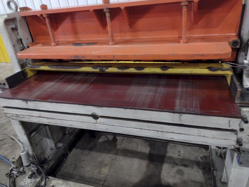 52" X 14 GA WYSONG MODEL #1252-HS BOWTIE BLADE HIGH SPEED CUT TO LENGTH LINE MECHANICAL SHEAR: STOCK #22751