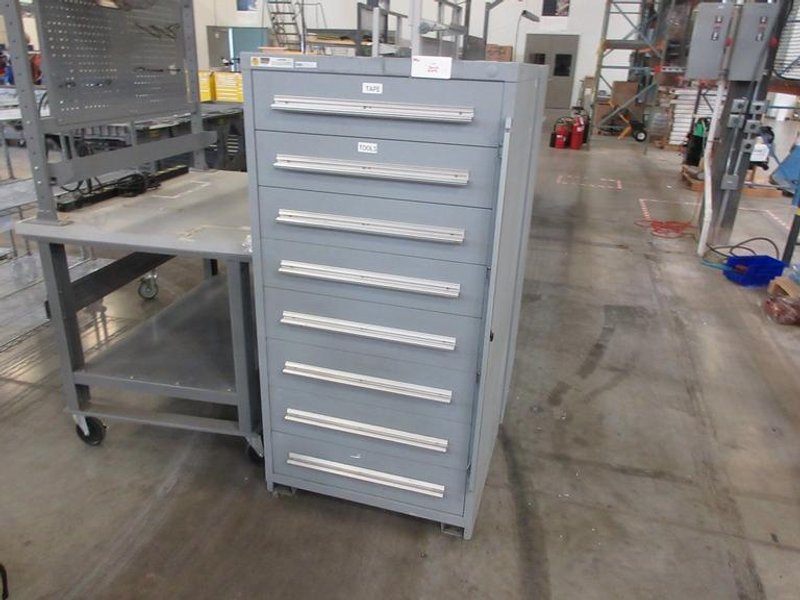 Stanley Vidmar 8-Drawer Heavy Duty Cabinet with Drawer Safety Latch- Auction Item