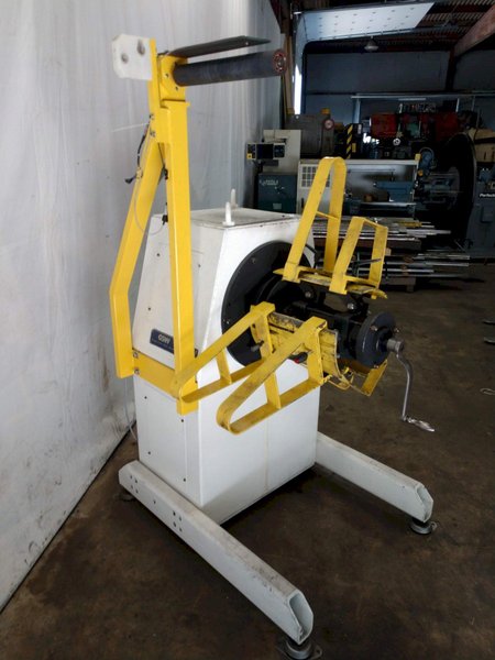 1100 LB X 16&quot; GSW MODEL #MHM0.5/1250SO SERVO MOTORIZED COIL REEL UNCOILER, NEW 1999: STOCK 12985